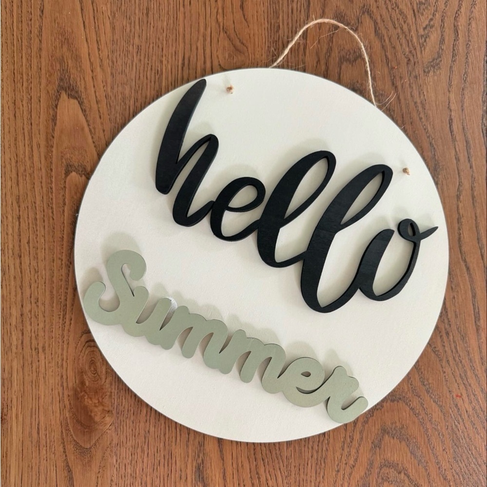 Door sign wood seasons